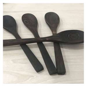 Cuillères en bois écologiques, outils de cuisine faits à la main du Vietnam, ensemble de cuillères à long manche en bois naturel pour cuisiner et servir - Product Image 3