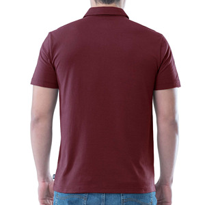 Tendencia de manga corta para hombre 100% algodón tejido para Polo antiarrugas sublimación personalizada estampado sólido último diseño - Product Image 3