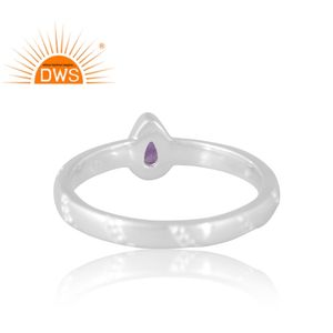 Nouvelle tendance Design 925 argent naturel améthyste bague en pierres précieuses pour les femmes bijoux personnalisés pour les femmes cadeau pour elle - Product Image 2