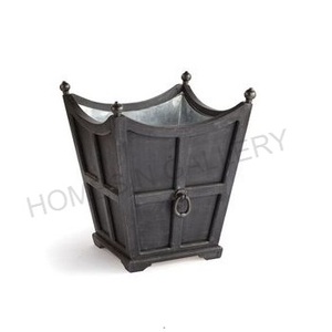 Top Selling High Quality Vintage Antique Finished Metal Iron Classic Square Outdoor Garden Decoration <b>Plant</b> <b>Large</b> Planters Pots - Product Image 1