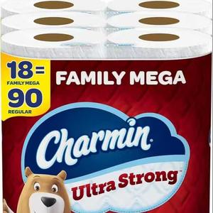 Charmin-Papier hygiénique Ultra Strong Clean Touch, 18 rouleaux de la famille Mega = 90 rouleaux réguliers - Product Image 3