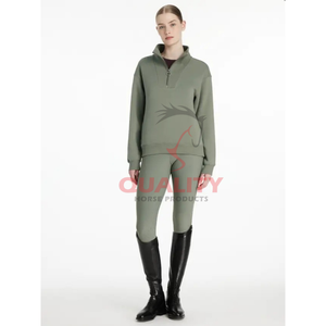 Jersey de equitación a prueba de viento asequible al por mayor 2025 para mujer sudadera ecuestre de calidad ropa de entrenamiento jersey de equitación para mujer - Product Image 2