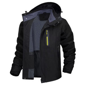 Chaqueta Cortavientos de Nailon Personalizada con Cremallera, Impermeable, Ligera, para Hombre, para Correr al Aire Libre, Chaqueta Deportiva con Capucha de Nailon - Product Image 1