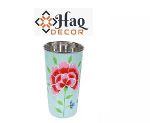 Wholesale Handmade <b>Hand</b> Painted Accessories Good Quality Copper Glass Indian Metal New Design Copper Drinking <b>Hand</b> Painted Glass - Product Image 3