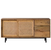 Panneau de portes en bois et en conserve, Buffet, armoire de rangement avec cadre en fer massif, pied de Buffet traditionnel, Offre Spéciale