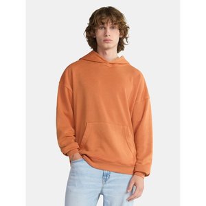 Sweat-shirt à capuche en polaire surdimensionné pour hommes avec poches Automne Hiver Casual Solid Color Pullover - Product Image 2