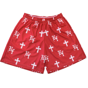Men's Double-<b>Layer</b> Designer Mesh Shorts with Custom Logo Solid Pattern Eco-Friendly Summer All-Print Blank Short - Product Image 4