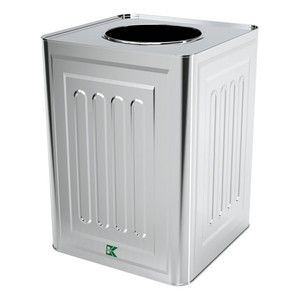 ภาชนะบรรจุกระป๋องโลหะทรงสี่เหลี่ยมขนาด16ลิตรของทาฮินี232x232x300มม. 16ลิตร - Product Image 1