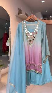 Hi Quality Pakistani Full Sleeve Embroidery Women Dress <b>Punjabi</b> Dress Salwar Kameez Lawn Kurti Party Wear <b>Wedding</b> Dresses - Product Image 4