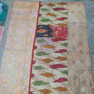 Cosido a mano 100% algodón hecho a mano Reversible Kantha sostenible Kantha tradicional Vintage hecho a mano Boho Chic Kantha - Product Image 1