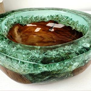 Bols en résine Jumbled 1 Bol en bois et résine en ligne au meilleur prix Taille du produit personnalisé fabriqué en Inde - Product Image 6