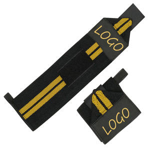 Muñequera de entrenamiento de gimnasia rosa y negra personalizada, envolturas protectoras de manos para levantamiento de pesas ajustables con tiras - Product Image 2