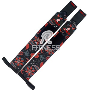 Bandes de poignet antidérapantes en polyester et coton de haute qualité avec fermeture auto-agrippante pour la musculation, le powerlifting et les entraînements de force - Product Image 4