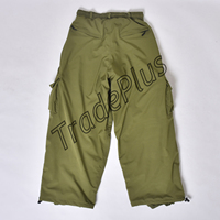 Stylische Unisex Übergrößen Bedruckte Skihose Atmungsaktiv Multi-Taschen Winddicht Verstellbare Taille Outdoor Gerade Geschnittene Weite Fallschirmhose