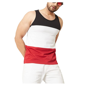 Moisture Wicking Breathable Performance <b>Mens</b> Tank Top Gym Fitness Wholesale EcoFriendly Recycled Polyester Cotton Blend Custom - Product Image 1