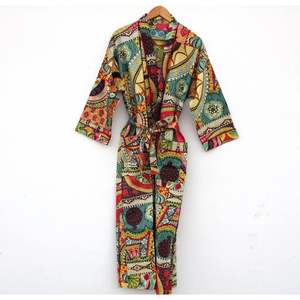 Robe kimono imprimée florale Taille libre - Product Image 5