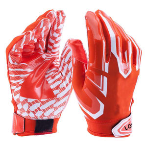 Gants de récepteur de football américain en cuir de qualité professionnelle pour la taille des jeunes d'entraînement avec des gants de sport d'impression de logo OEM - Product Image 6