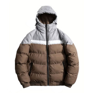 OEM <b>Men's</b> Winter <b>Puffer</b> <b>Jacket</b> Canvas Stand Collar High Quality Breathable Lightweight Coat XL Size Hiking - Product Image 1