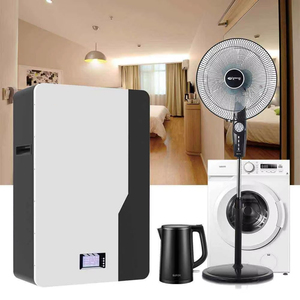 แบตเตอรี่ลิเธียมไอออนติดผนัง LiFePO4ได้รับการรับรอง CE สำหรับเก็บพลังงานในบ้าน10KWh พลังงานแสงอาทิตย์แรงดันไฟฟ้าต่ำ51.2V 100Ah วางซ้อนกันได้ - Product Image 2