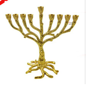 Menorá de 9 brazos de calidad estándar para el hogar o el templo - Product Image 2