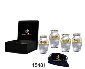 Urne funéraire artisanale en laiton pour les cérémonies commémoratives, offrant des détails artistiques et un hommage significatif à leurs proches - Product Image 2