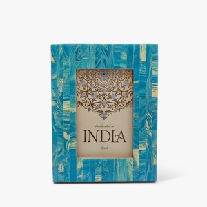 Venta caliente estilo rústico madera y resina marco de fotos hecho a mano pared decorativa producto mejor opción al por mayor para uso doméstico - Product Image 5