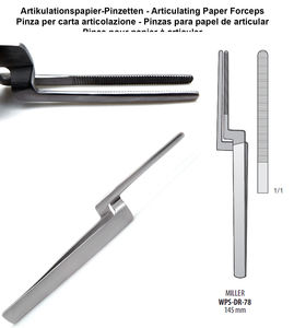 Pince de maintien pour papier articulatoire dentaire, manuelle, droite, en acier inoxydable, instrument de marquage d'occlusion, autoclavable WPS-DR-78 - Product Image 5