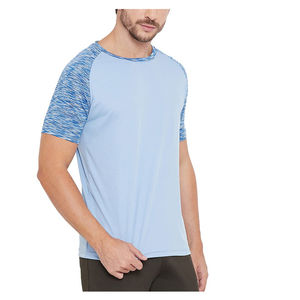 O Neck T-shirts de fitness pour hommes Meilleures ventes Fabricants de vêtements imprimés avec logo personnalisé T-shirt de fitness d'entraînement personnalisé - Product Image 4