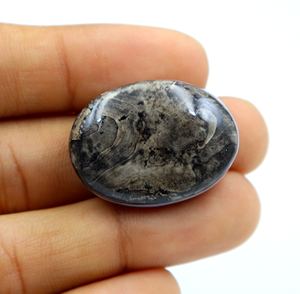 พลอยอาเกตธรรมชาติทรงรีเจียระไนเรียบ ขนาด 31x23x9 มม. สำหรับทำเครื่องประดับ - Product Image 2