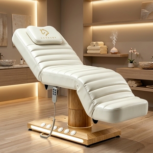 Cama de Belleza de Lujo LUXMARS, Muebles de Salón de Cuero Premium, Altura y Ángulo Ajustables, Personalizable para Spa y Clínica - Product Image 1