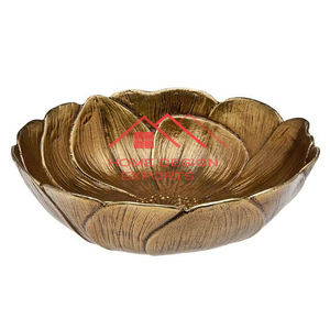 Venta caliente Decoración de mesa frutero para la decoración del hogar Hotel último diseño metálico dorado acabado aluminio Metal frutero - Product Image 1