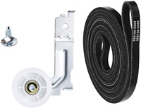 DC93-00634A pour ensemble de poulie de tendeur de sèche-linge samsung (double roulement à billes silencieux amélioré) et 6602-001655 courroie de tension de tambour de sèche-linge (Od
