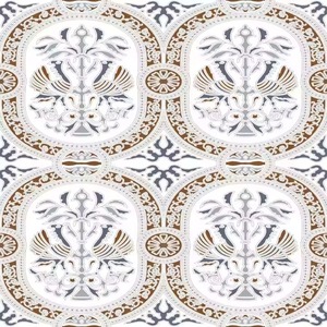 Carreau de céramique de fleur peinte à la main de style marocain 300x300mm mur de sol d'art classique - Product Image 5
