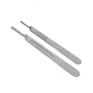 Lot de 10 poignées de scalpel jetables stériles et lames en acier inoxydable pour l'anatomie chirurgicale - Product Image 6