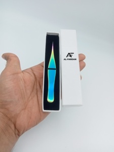 Pince à épiler sourcils de qualité supérieure, multi-plasma, nouvelle forme, pointe biseautée et pointue, en acier inoxydable, légère - Product Image 2