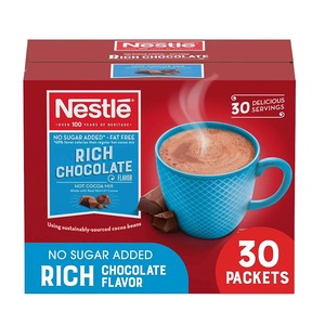 Nestlé Paquetes de Chocolate Caliente Sin Azúcar Añadido, 30 Unidades - Product Image 4