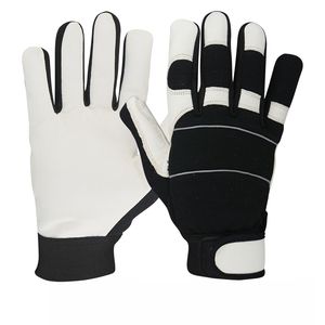Venta caliente Guantes de seguridad de cuero de grano de vaca anticorte al por mayor para el montaje del conductor de trabajo y la protección del trabajo - Product Image 1