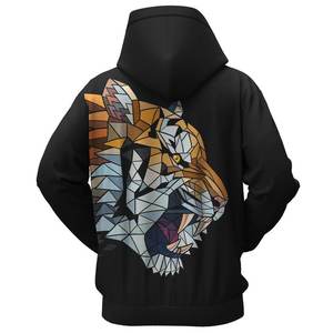 Sudadera con capucha de gran tamaño para hombre de poliéster 100% de alta calidad con impresión de sublimación 3D Sudadera con capucha con logotipo personalizado - Product Image 3