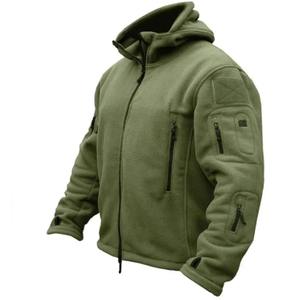 Prowow New Men's Outdoor Warm Fleece Jacket for Foreign Trade, Cold Proof <b>Charge</b> Jacket, Solid Color Hooded Jacket - Product Image 1