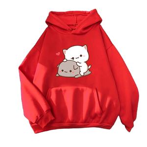 Sudadera con capucha informal holgada de manga larga para mujer europea y N - Product Image 1