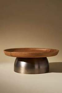 Bol de service en bois artisanal de luxe pour fruits et salades, style rustique, en bois naturel, vaisselle de mariage et de cuisine - Product Image 3