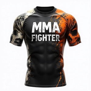 Protège-éruptions cutanées sublimés MMA personnalisés équipement d'entraînement sportif respirant pour les sports de combat, l'entraînement en salle de sport et la performance athlétique - Product Image 2