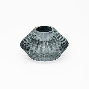 1.7 Echo Bloom Glass Reversible <b>Candle</b> Holder - (Various Colors) - Product Image 3