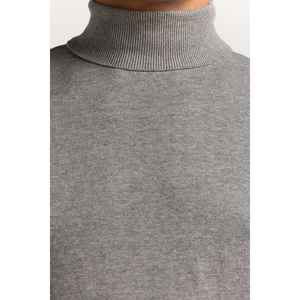 Suéter de Punto con Capucha y Cuello Alto para Hombre, con Estampado Floral, Bordado Floral, Letras Florales, Tejido de Punto, MN-SWT-WS24-142 - Product Image 5