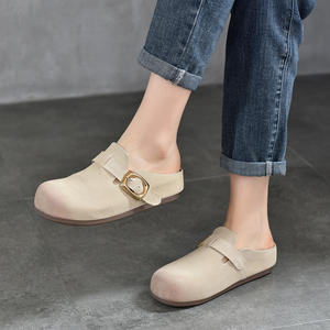 Sandalias de Cuero para Hombre con Adornos de Diamantes de Imitación, Transpirables, para Interiores, Sandalias de Verano Casuales para Interiores y Exteriores - Product Image 2