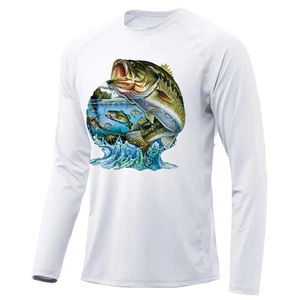 Sudadera con Capucha de Protección Solar UPF 50+ para Hombre, Camiseta de Pesca de Manga Larga, Material de Poliéster para Caza y Pesca, OEM - Product Image 5