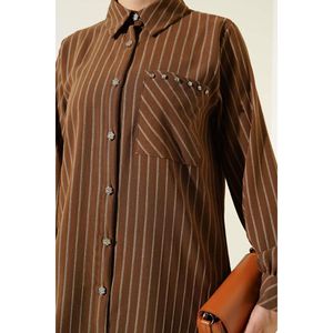 Chemise classique Pocket Stone marron TR, origine non spécifiée, tissu non spécifié, taille 40 - Product Image 3