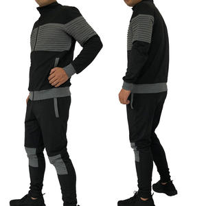 ชุดวอร์มผ้ากำมะหยี่ระบายอากาศได้ดีมีสไตล์ของผู้ชายชุดแห้งเร็วเข้ารูปแบบปรับแต่งโลโก้ขนาดพลัสไซส์คุณแม่สินค้าขายดีกันลมสำหรับฤดูหนาว - Product Image 3