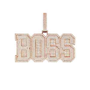 Pendentif de fabrication de diamants Moissanite en argent sterling 925 entièrement glacé pour bijoux fins Hip Hop pour femmes ou hommes - Product Image 1