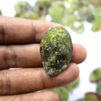 Prix de gros Vesuvianite Druzy Cabochon Lot fait à la main Vesuvianite cristal pour la fabrication de bijoux pierre Vesuvianite pierre précieuse